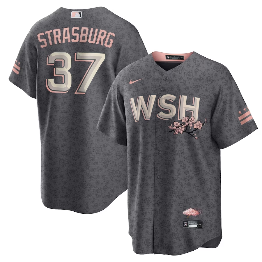 Men's Washington Nationals Stephen Strasburg #37 Gray City Connect Jersey Men's Washington Nationals Stephen Strasburg #37 Gray City Connect Jersey